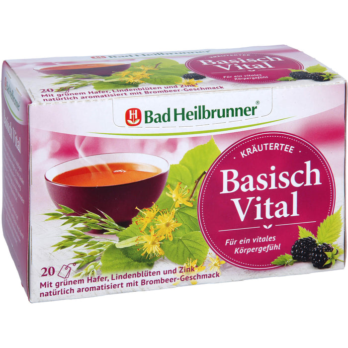 Bad Heilbrunner Kräutertee Basisch Vital, 20X2.0 g FBE