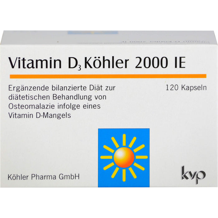 Vitamin D3 Köhler 2000 IE Kapseln, 120 pc Capsules