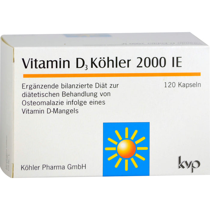 Vitamin D3 Köhler 2000 IE Kapseln, 120 St. Kapseln