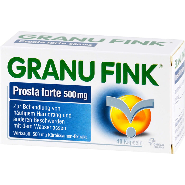 GRANU FINK Prosta forte 500 mg Kapseln, 40 pc Capsules