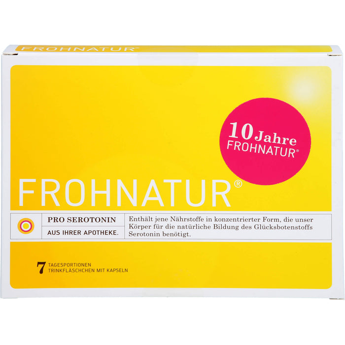 Frohnatur Pro Serotonin Trinkfläschchen mit Kapseln, 7 pc Ampoules