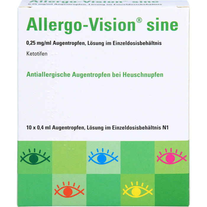 Allergo-Vision sine Augentropfen bei Heuschnupfen, 10 St. Pipetten