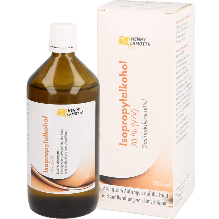 HENRY LAMOTTE OILS Isopropylalkohol 70 % Desinfektionsmittel Lösung, 200 ml Solution