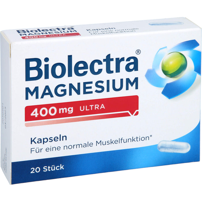 Biolectra Magnesium 400 mg ultra Kapseln, 20 pcs. Capsules