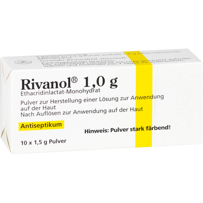 Rivanol 1,0 g Pulver Antiseptikum, 10 pcs. Sachets