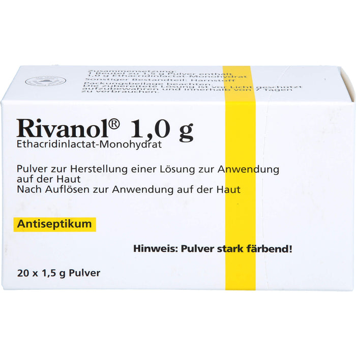 Rivanol 1,0 g Pulver Antiseptikum, 20 pcs. Sachets