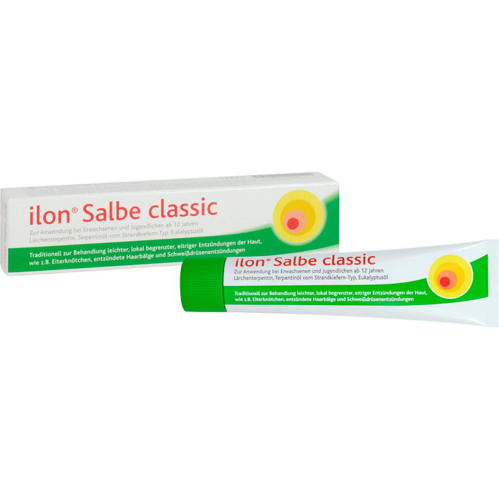 ilon Salbe classic bei leichten eitrigen Entzündungen der Haut, 25 g Salbe