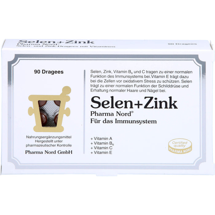 Selen + Zink Pharma Nord Dragees, 90 pc Tablettes