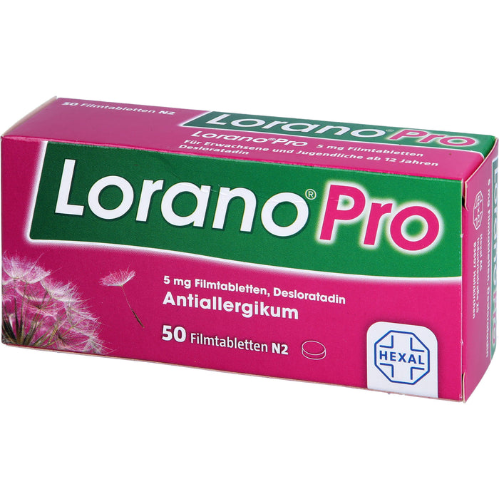 Lorano Pro Filmtabletten Antiallergikum, 50 pc Tablettes