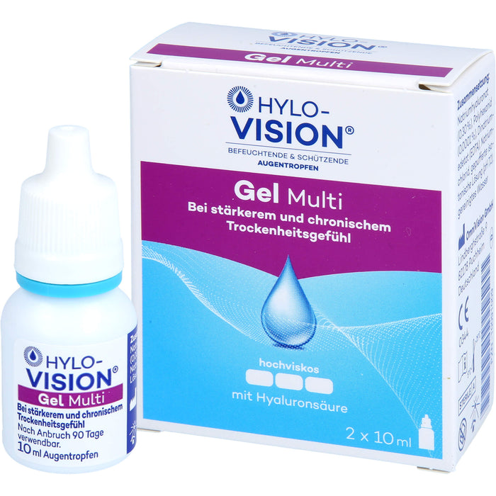 HYLO-VISION Gel Multi Augentropfen, 20 ml Lösung