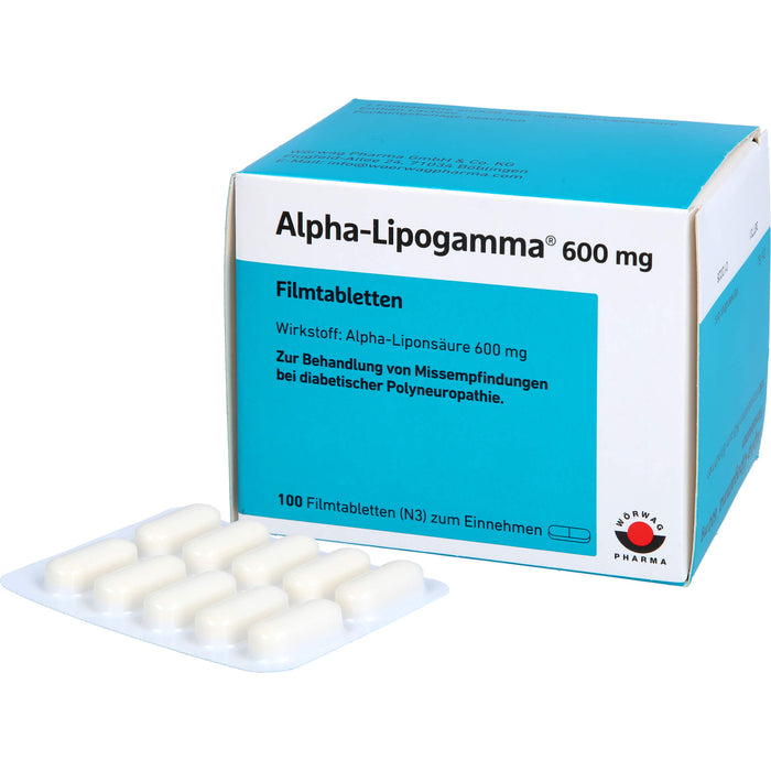 Alpha-Lipogamma 600 mg Filmtabletten, 100 pcs. Tablets