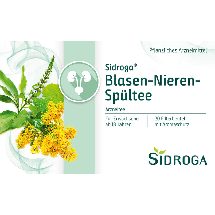 Sidroga Blasen-Nieren-Spültee für die ableitenden Harnwege, 20 pcs. Filter bag