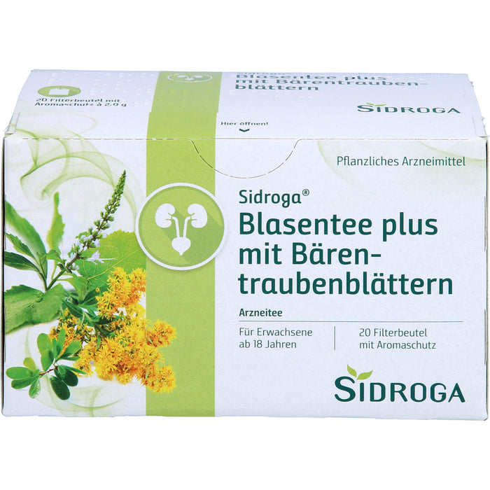 Sidroga Blasentee plus mit Bärentraubenblättern, 20 pcs. Filter bag