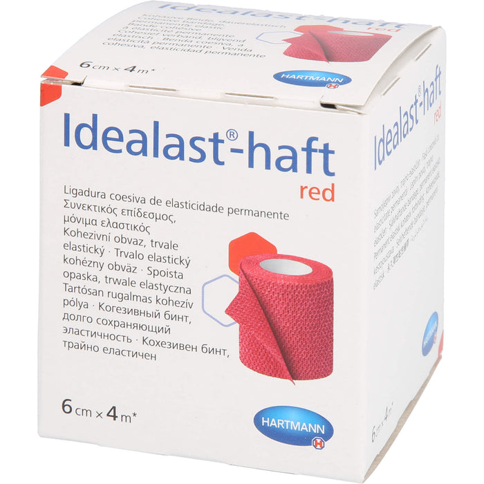 Idealast-haft color Binde 6cmx4m rot, 1 St BIN