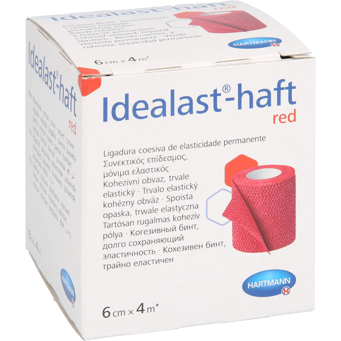 Idealast-haft color Binde 6cmx4m rot, 1 St BIN