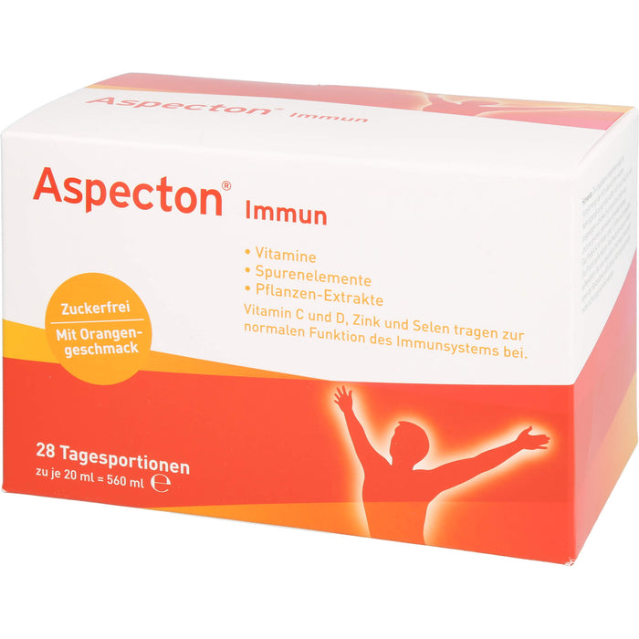 Aspecton immun zuckerfrei Trinkfläschchen, 28 pcs. Ampoules