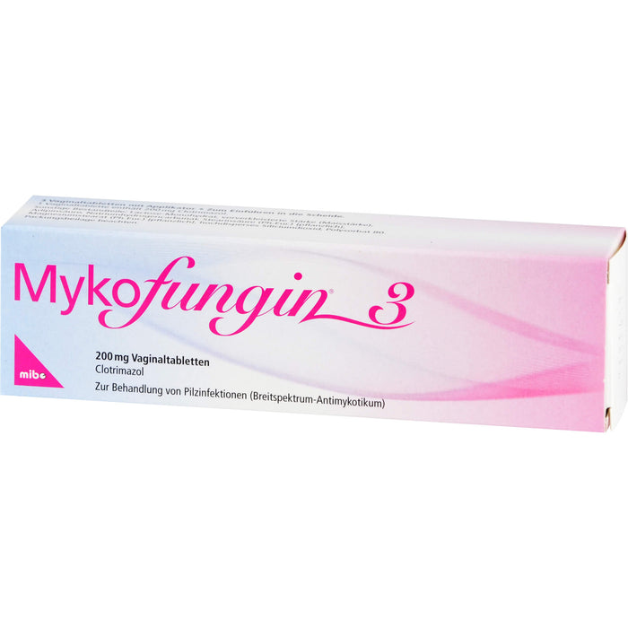 Mykofungin 3 Vaginaltabletten, 3 pcs. Tablets