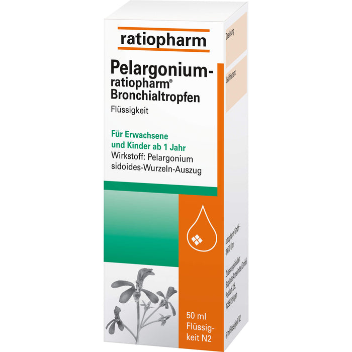 Pelargonium-ratiopharm Bronchialtropfen, 50 ml Solution