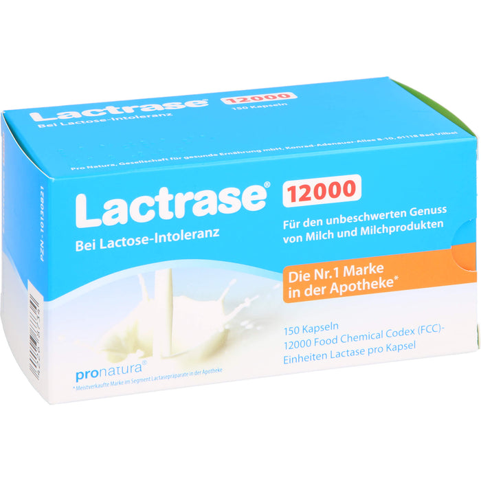 Lactrase 12000 bei Lactose-Intoleranz Kapseln, 150 pc Capsules