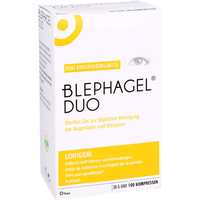 BLEPHAGEL DUO steriles Reinigungsgel zur Lidhygiene, 1 pc Paquet combiné