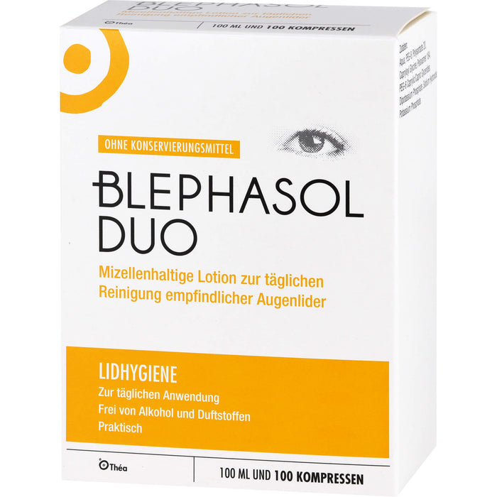 Blephasol Duo Lotion + Reinigungspads zur Lidhygiene, 1 pc Paquet combiné