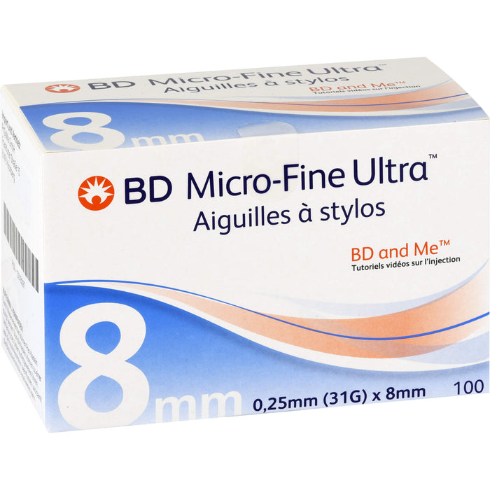 BD MICRO-FINE Ultra Pen-Nadeln 0,25x8 mm, 100 St KAN