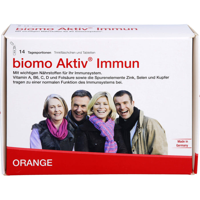 biomo Aktiv Immun Trinkfläschchen und Tabletten, 14 pcs. Portions