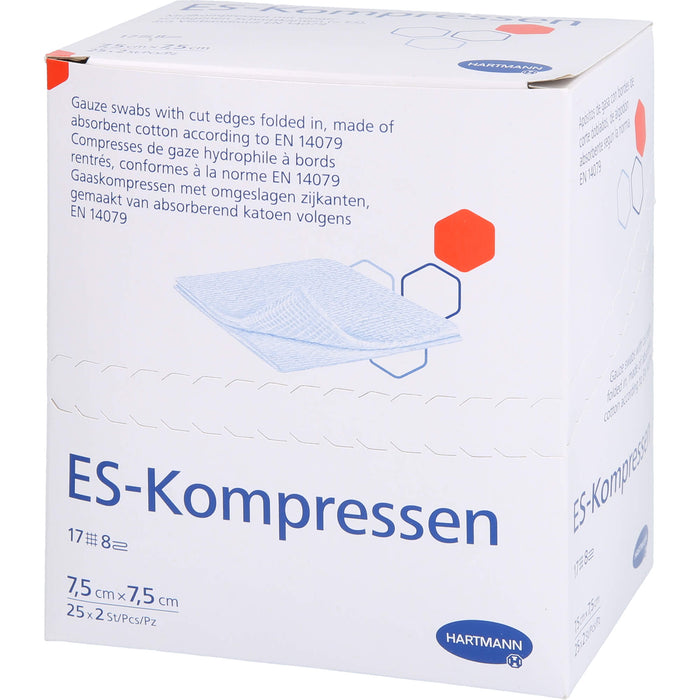 ES-Kompressen steril 7,5x7,5cm 8fach, 25X2 St KOM