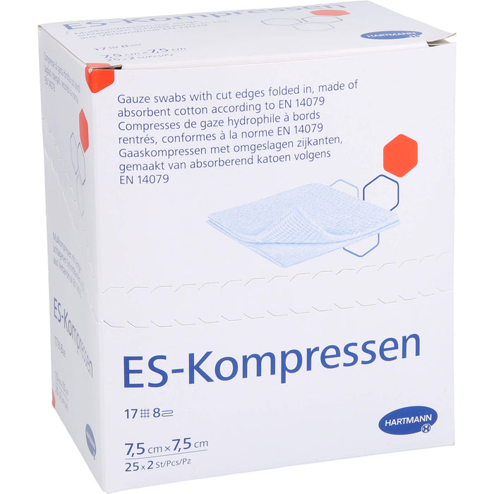 ES-Kompressen steril 7,5x7,5cm 8fach, 25X2 St KOM