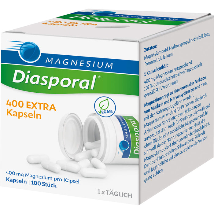 Magnesium Diasporal 400 extra Kapseln, 100 pcs. Capsules