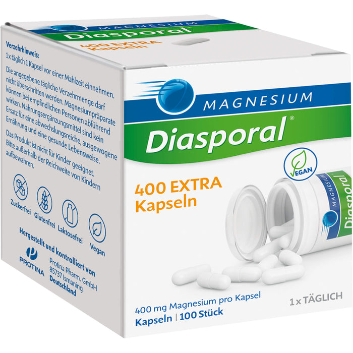 Magnesium Diasporal 400 extra Kapseln, 100 pcs. Capsules