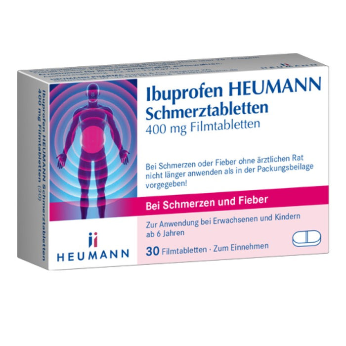 Ibuprofen Heumann Schmerztabletten 400 mg, 30 pc Tablettes