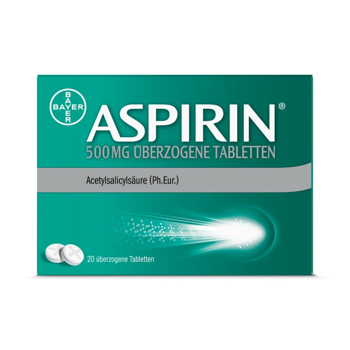 ASPIRIN 500 mg überzogene Tabletten, 20 pc Tablettes