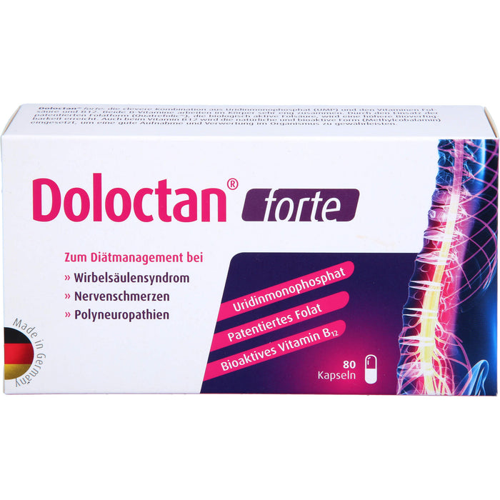 Doloctan forte Kapseln bei Wirbelsäulensyndrom, Nervenschmerzen und Polyneuropathien, 80 pc Capsules