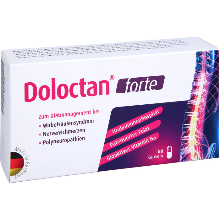 Doloctan forte Kapseln bei Wirbelsäulensyndrom, Nervenschmerzen und Polyneuropathien, 80 pcs. Capsules