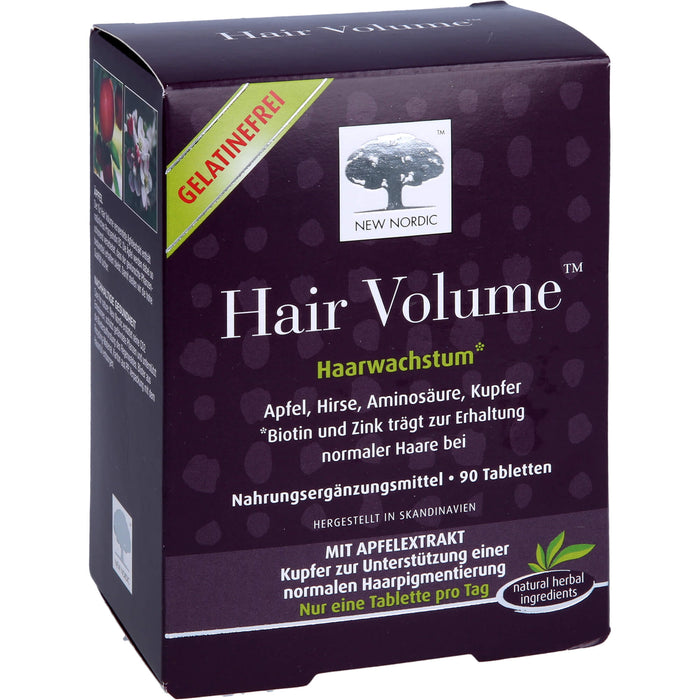 NEW NORDIC Hair Volume Haarwachstum Tabletten, 90 pcs. Tablets