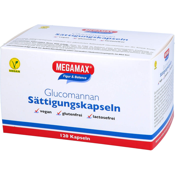 MEGAMAX Figur & Balance Glucomannan Sättigungskapseln, 120 St. Kapseln