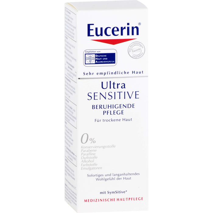 Eucerin Ultra Sensitive beruhigende Pflege für trockene Haut, 50 ml Cream