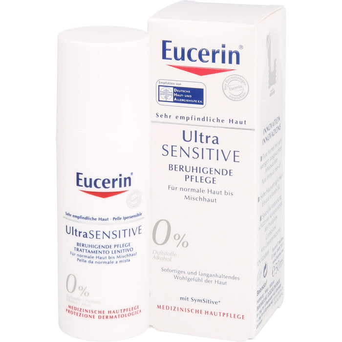 Eucerin UltraSensitive beruhigende Pflege für normale bis Mischhaut, 50 ml Crème