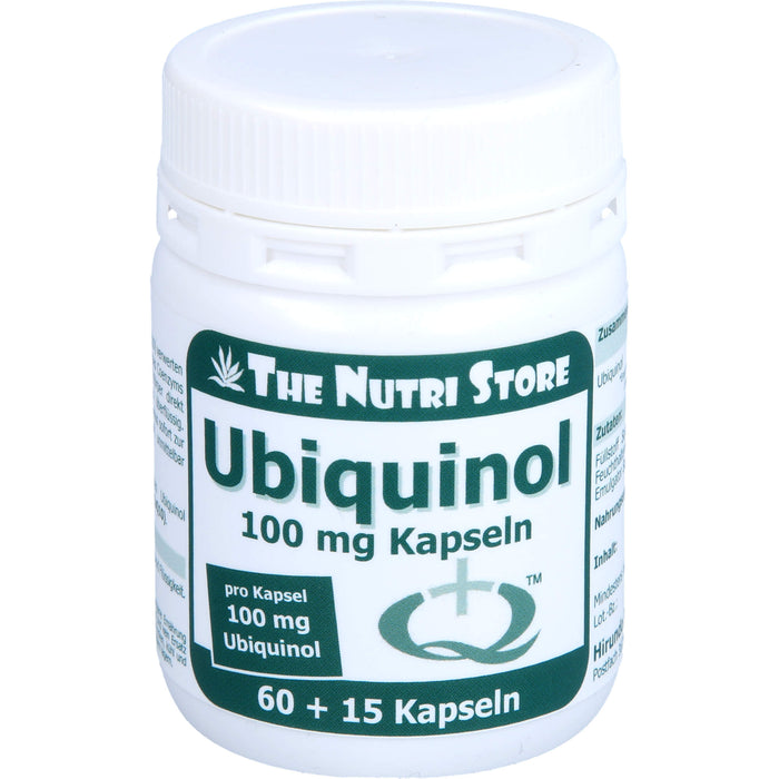 THE NUTRI STORE Ubiquinol 100 mg Kapseln, 60 pc Capsules