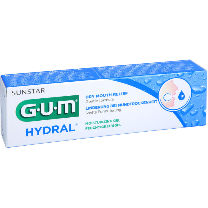 GUM HYDRAL Feuchtigkeitsgel Linderung bei Mundtrockenheit, 50 ml Dentifrice