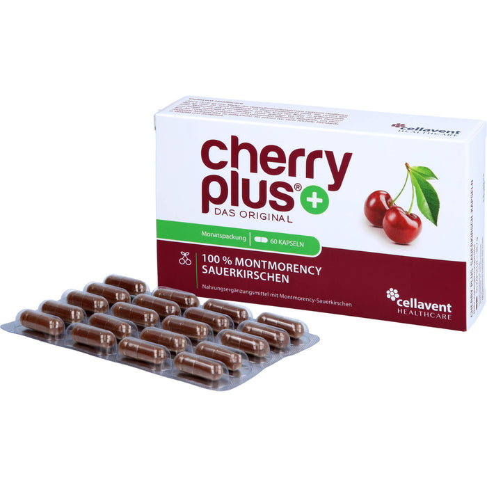 cherry plus 100 % Montmorency Sauerkirschen Kapseln, 60 pcs. Capsules