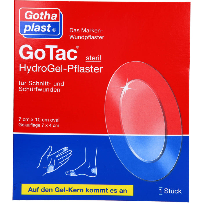 GoTac HydroGel-Pflaster 10cmx7cm steril, 1 St PFL