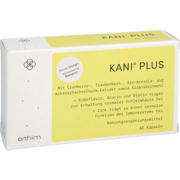 Kani plus + Kapseln zur Gesunderhaltung der Blase, 60 pcs. Capsules