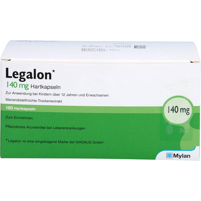 Legalon 140 kohlpharma Hartkapseln, 180 St HKP