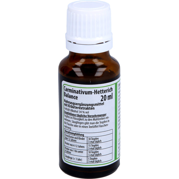 Carminativum-Hetterich Balance Tropfen, 20 ml Solution