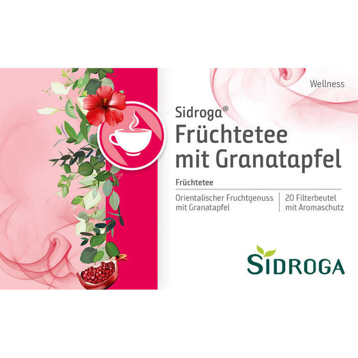 Sidroga Wellness Früchtetee mit Granatapfel, 20 pcs. Filter bag