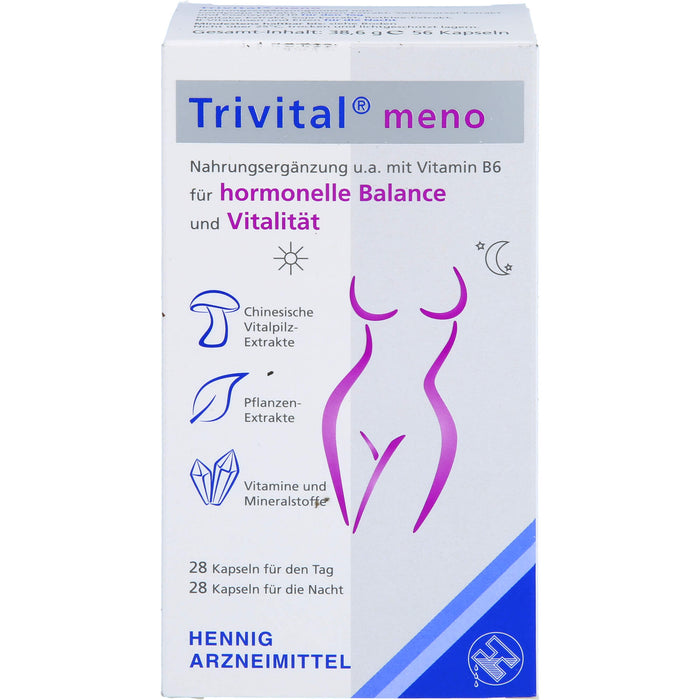 Trivital meno Kapseln für hormonelle Balance und Vitalität, 56 pcs. Capsules