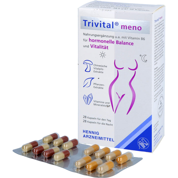 Trivital meno Kapseln für hormonelle Balance und Vitalität, 56 pcs. Capsules