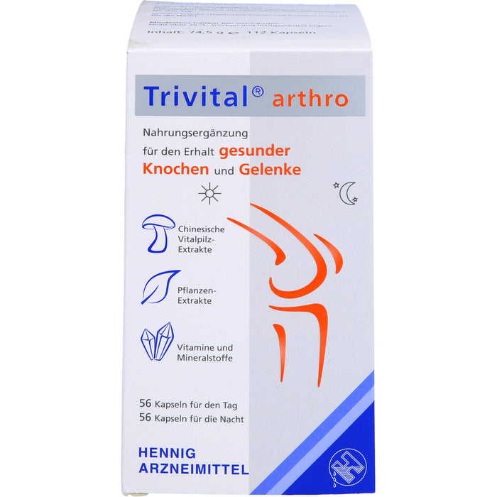 Trivital arthro Kapseln für den Tag und für die Nacht für den Erhalt gesunder Knochen und Gelenke, 12 pcs. Capsules